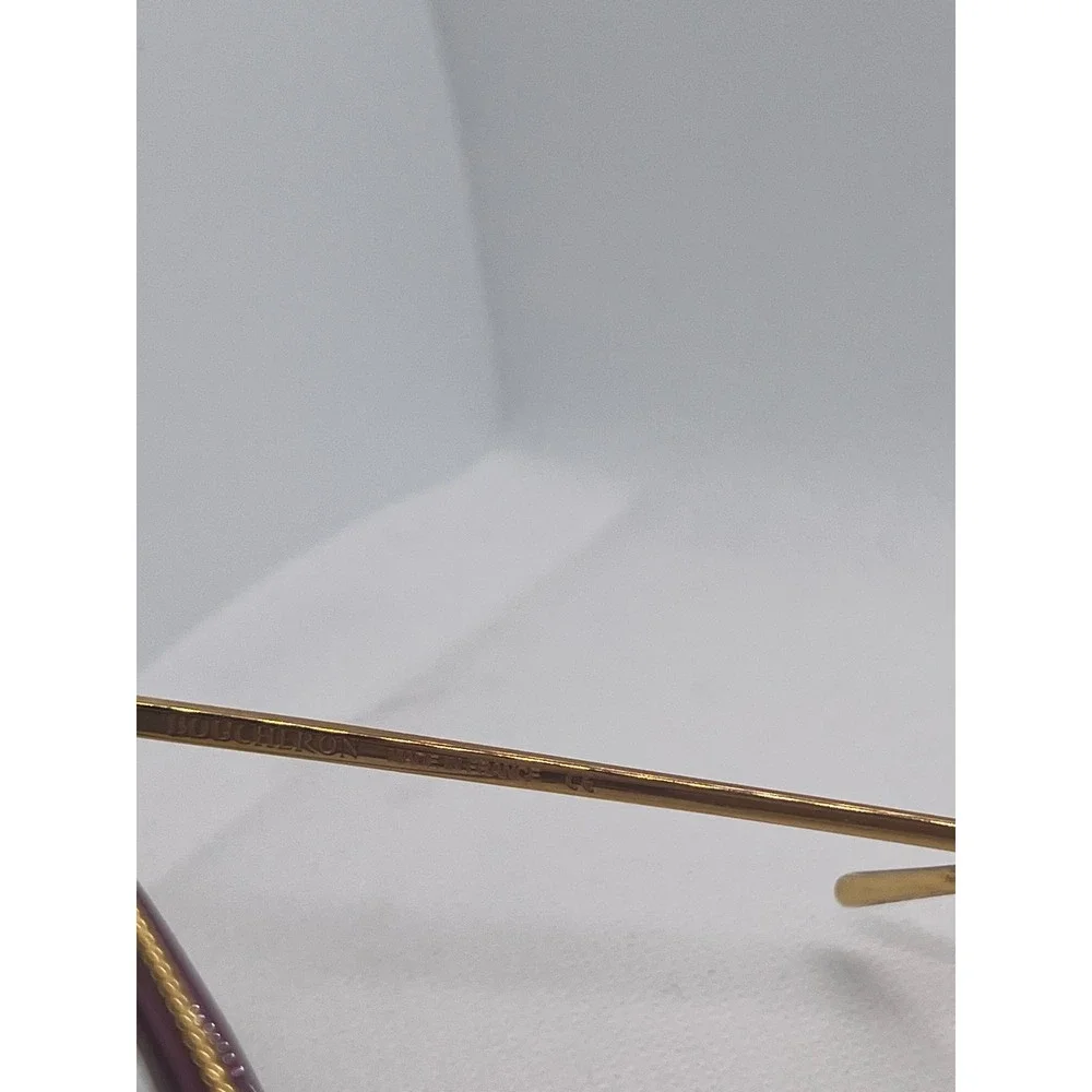 Boucheron‎ BC0068O Eyeglasses Frames Burgundy Gold Tone